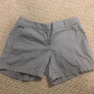 5 in grey jcrew chino shorts size 4
